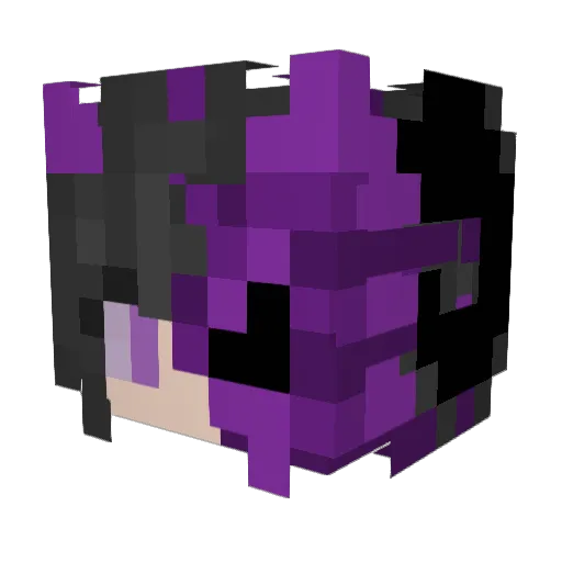 WendyArt Minecraft avatar head, 3D render