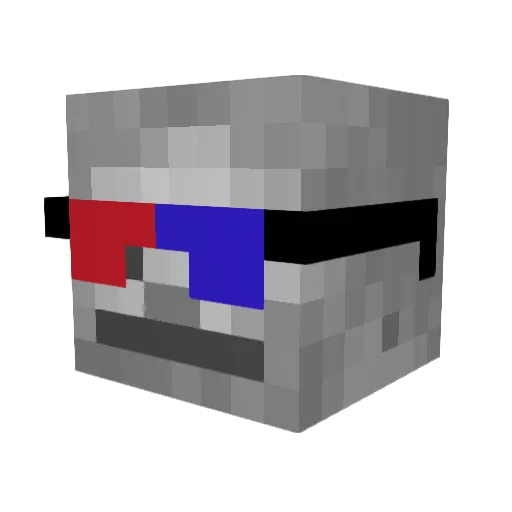 WendyDarling Minecraft avatar head, 3D render