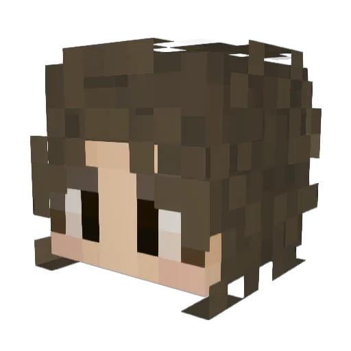 WendyOF Minecraft avatar head, 3D render