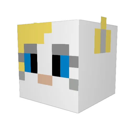WendyWicked Minecraft avatar head, 3D render