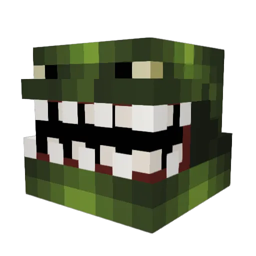 WendysFriesReady Minecraft avatar head, 3D render