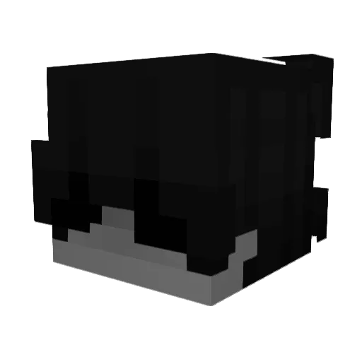 Wendythegoat Minecraft avatar head, 3D render