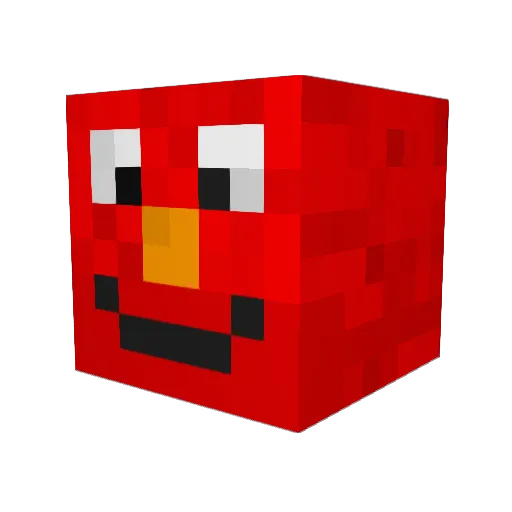 WengKing Minecraft avatar head, 3D render