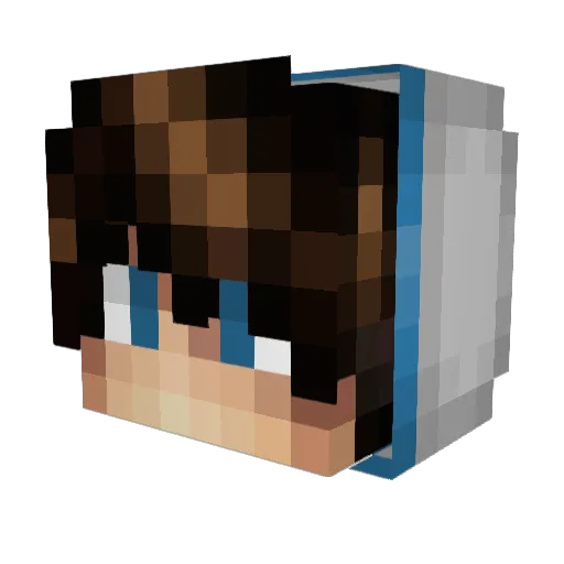Weng_0_0 Minecraft avatar head, 3D render