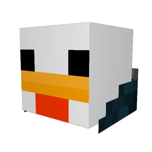 Wengarang Minecraft avatar head, 3D render