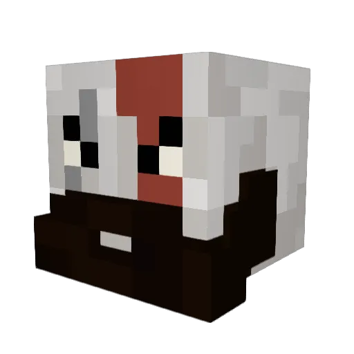 WenisWiggler Minecraft avatar head, 3D render