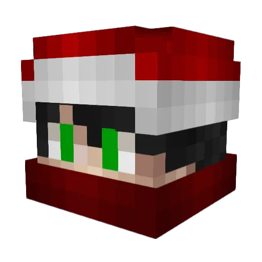 Weno_PvP Minecraft avatar head, 3D render