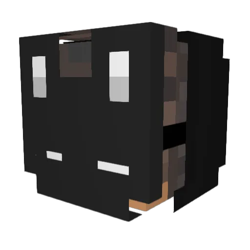 WentoLP Minecraft avatar head, 3D render