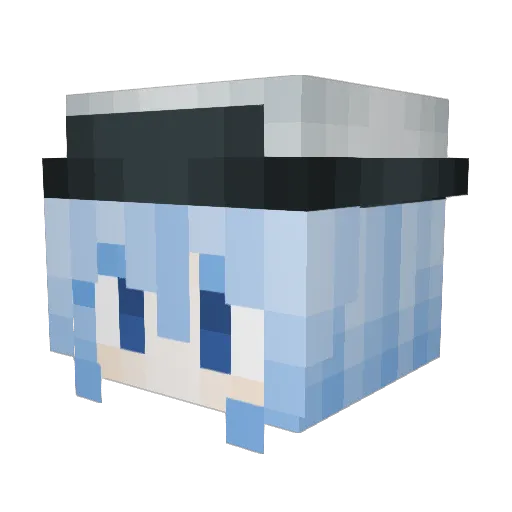 Wenze Minecraft avatar head, 3D render
