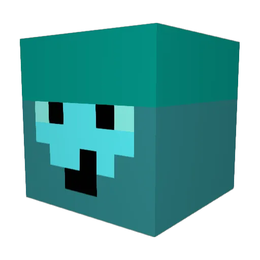 Weoxson Minecraft avatar head, 3D render
