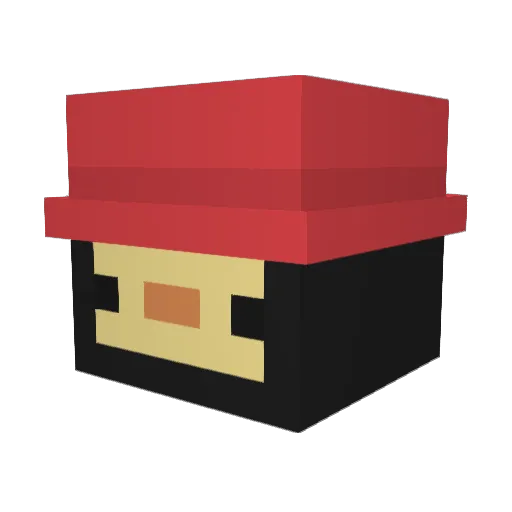 Wepply Minecraft avatar head, 3D render