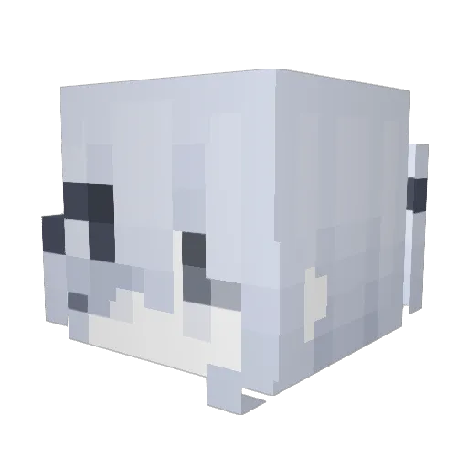 WeptLeaf Minecraft avatar head, 3D render