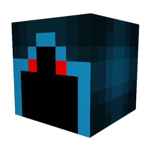 Weptb3 Minecraft avatar head, 3D render