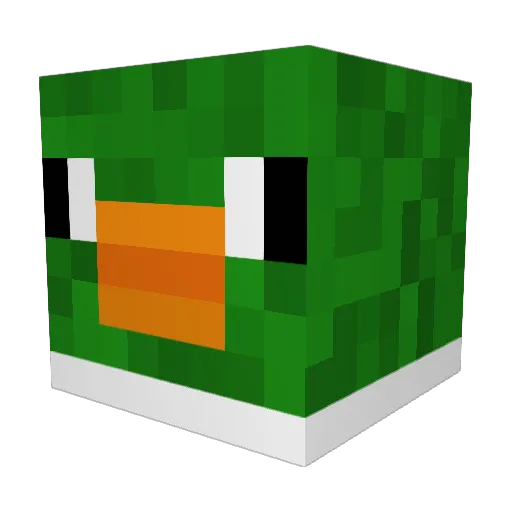Weqaa Minecraft avatar head, 3D render