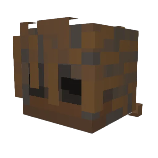 Weqsels Minecraft avatar head, 3D render
