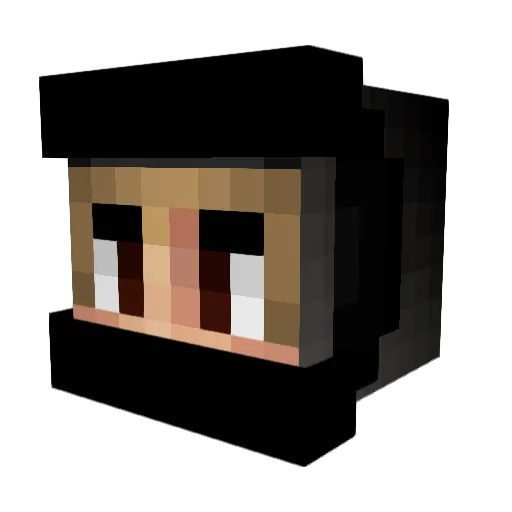 WerShadow Minecraft avatar head, 3D render