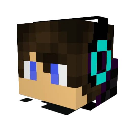 Wer_boy75 Minecraft avatar head, 3D render