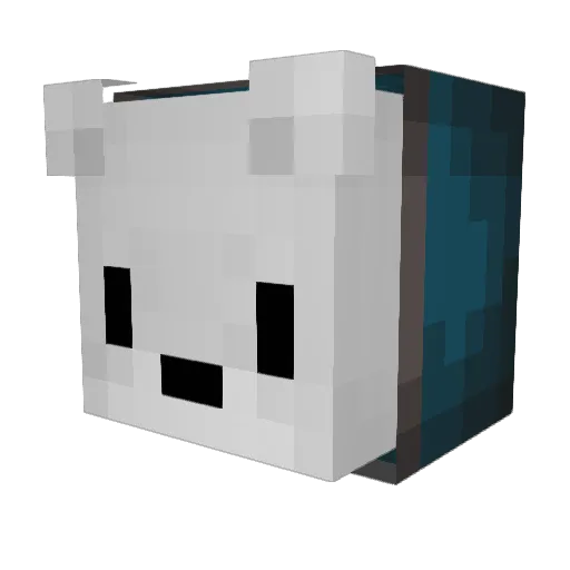 Werbiest7 Minecraft avatar head, 3D render
