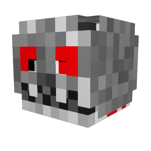 Werciaaa_ Minecraft avatar head, 3D render