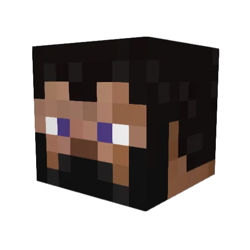 Werec Minecraft avatar head, 3D render