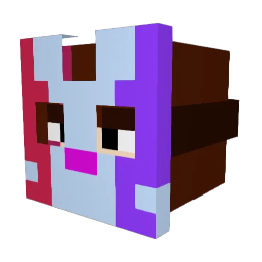 WerewolfBrian Minecraft avatar head, 3D render