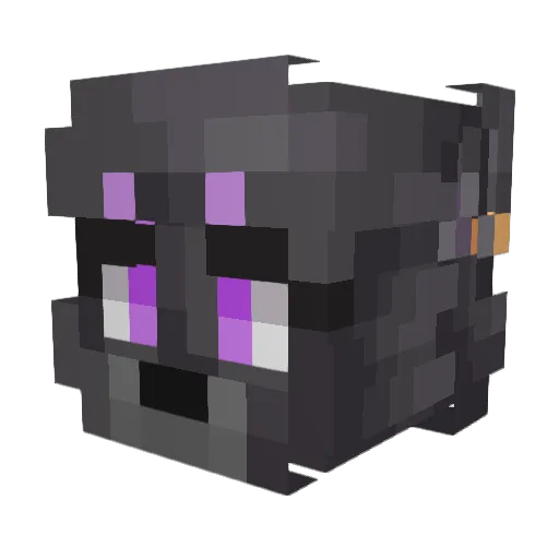 Werewolp Minecraft avatar head, 3D render