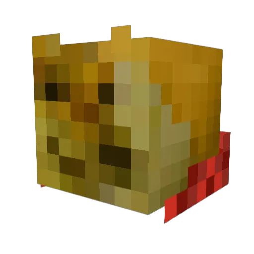 Werkkon Minecraft avatar head, 3D render