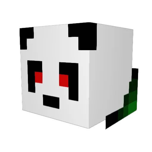 Werlak Minecraft avatar head, 3D render