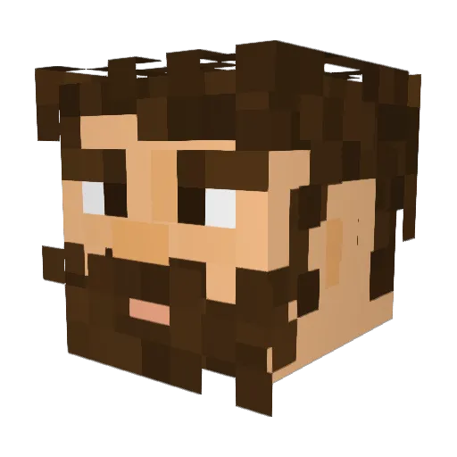 Werner_Wurst Minecraft avatar head, 3D render