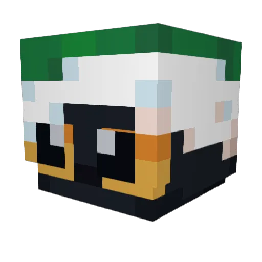 Wernerz Minecraft avatar head, 3D render