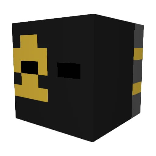 Wernotnoobs69 Minecraft avatar head, 3D render