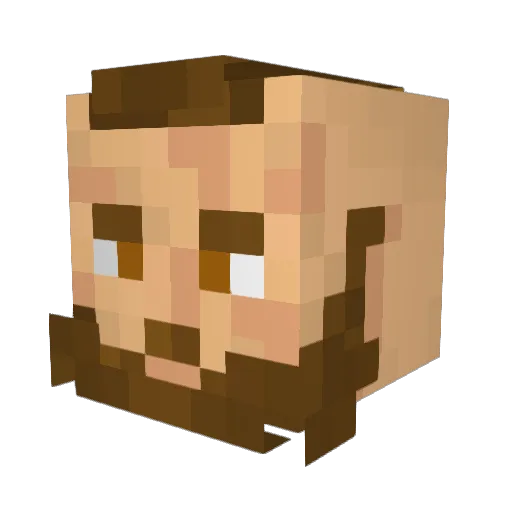 Wero_exe Minecraft avatar head, 3D render