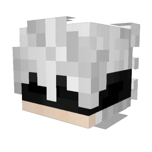 Werontos Minecraft avatar head, 3D render