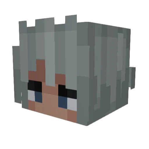 Werrith Minecraft avatar head, 3D render