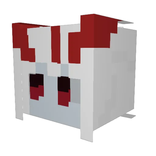 Wert1116 Minecraft avatar head, 3D render