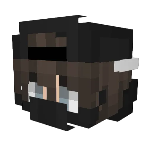 Wertaz Minecraft avatar head, 3D render