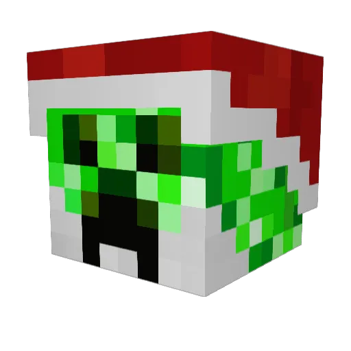 Wertysd Minecraft avatar head, 3D render