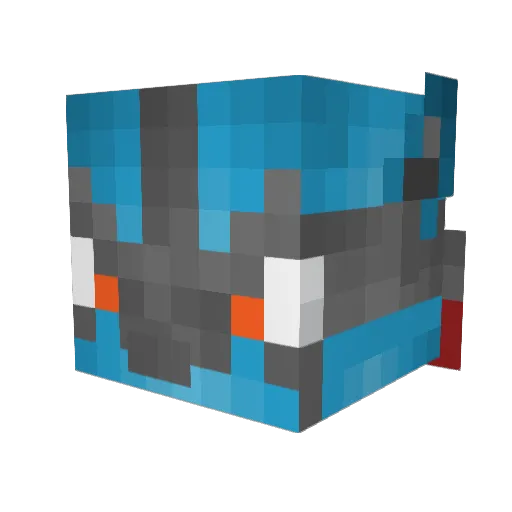 Wervelwind075 Minecraft avatar head, 3D render