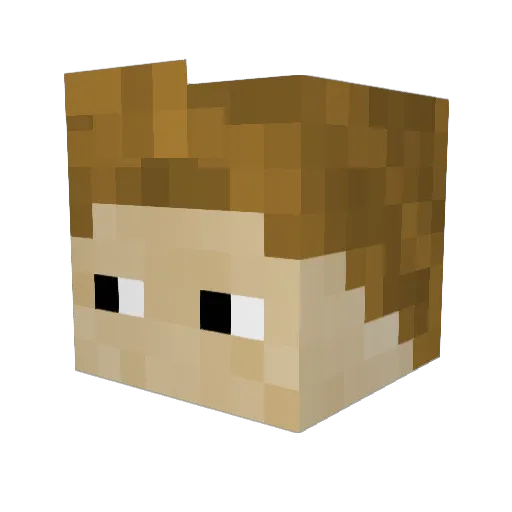 Werwolf3003 Minecraft avatar head, 3D render