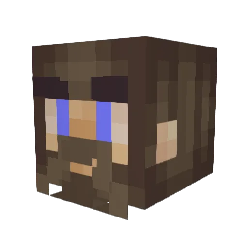 WesTea02 Minecraft avatar head, 3D render