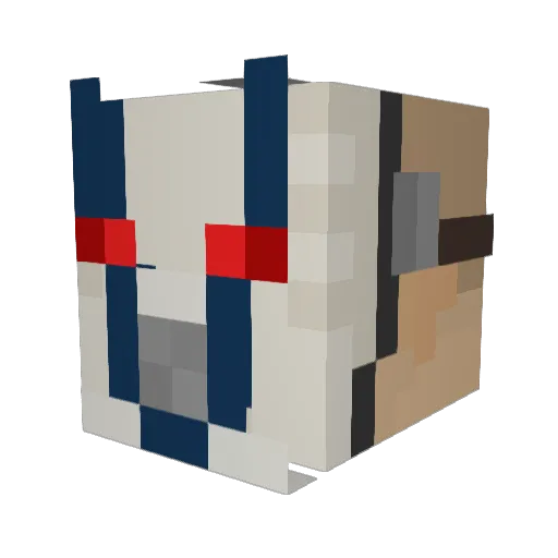 Wes_mc Minecraft avatar head, 3D render