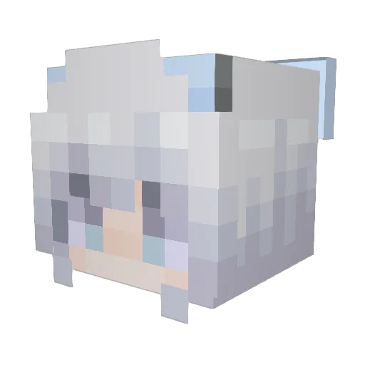 Wescriove Minecraft avatar head, 3D render