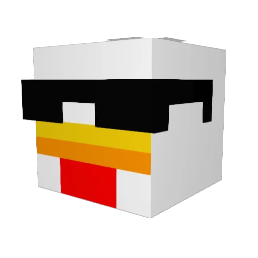 Wesh_La_Street Minecraft avatar head, 3D render