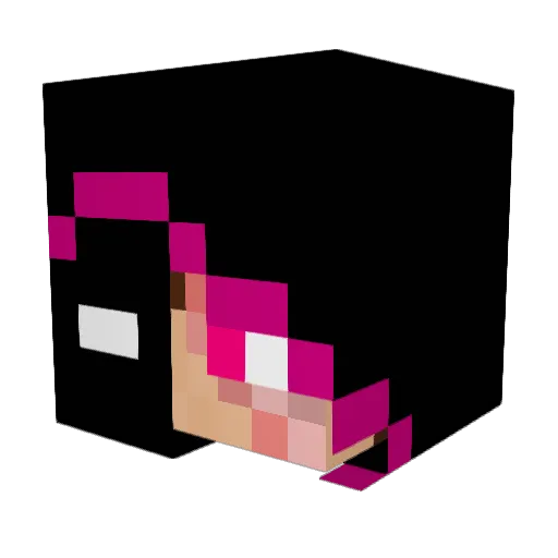 Weshpd Minecraft avatar head, 3D render