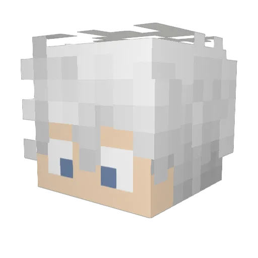 Wesinn Minecraft avatar head, 3D render