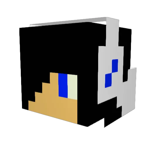 WeskerHD Minecraft avatar head, 3D render
