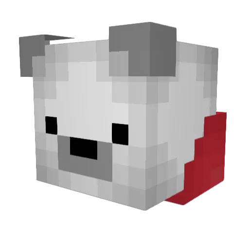 Weskeyis Minecraft avatar head, 3D render