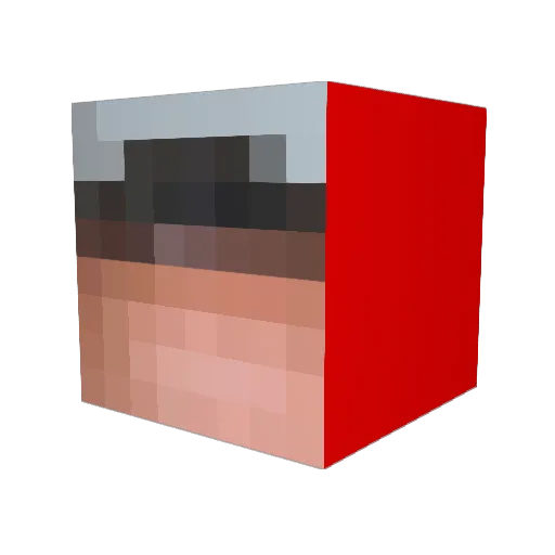 Weskosp Minecraft avatar head, 3D render