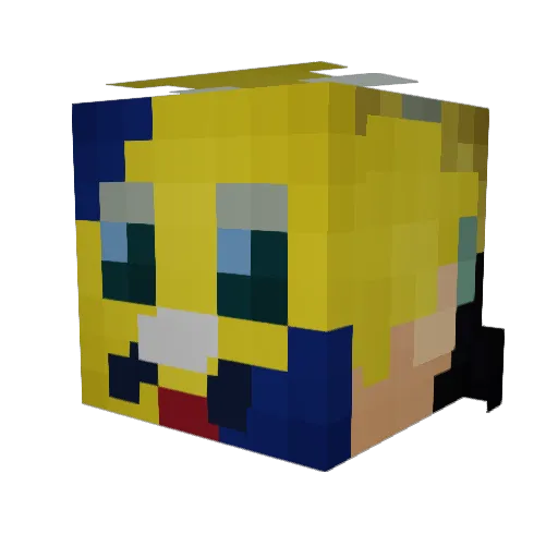 Wesles__ Minecraft avatar head, 3D render