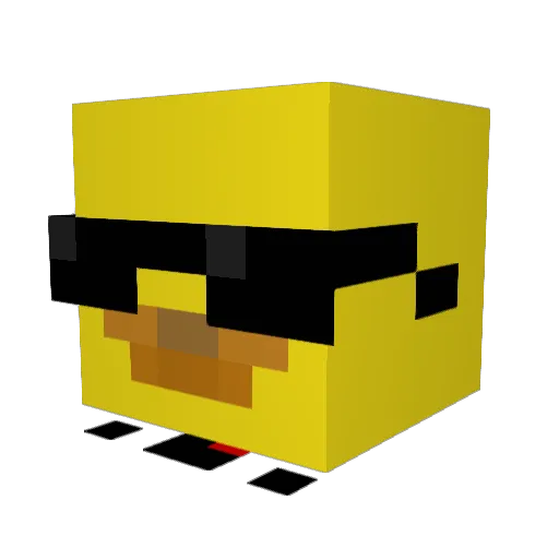 Wesley22xis Minecraft avatar head, 3D render